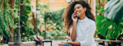 Women talking on phone